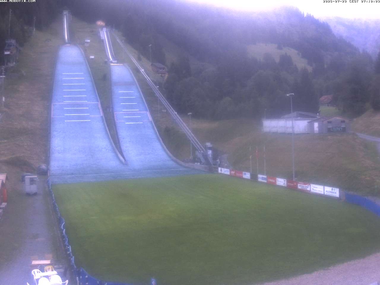 Archiv Foto Webcam Kandersteg: Sprungschanzen