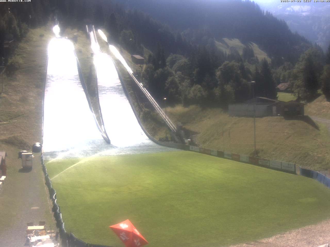 Archiv Foto Webcam Kandersteg: Sprungschanzen