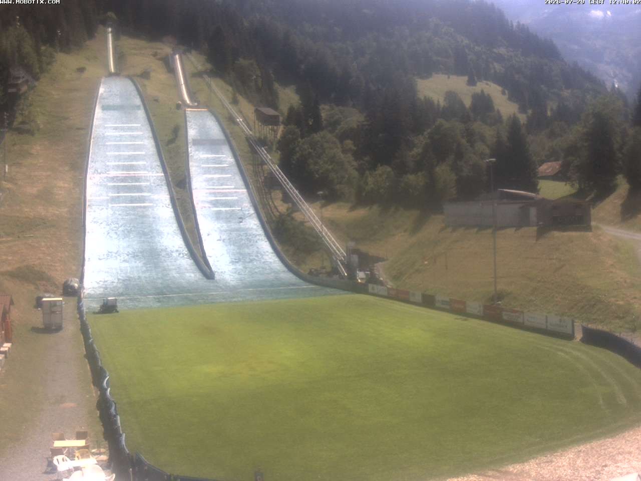 Archiv Foto Webcam Kandersteg: Sprungschanzen