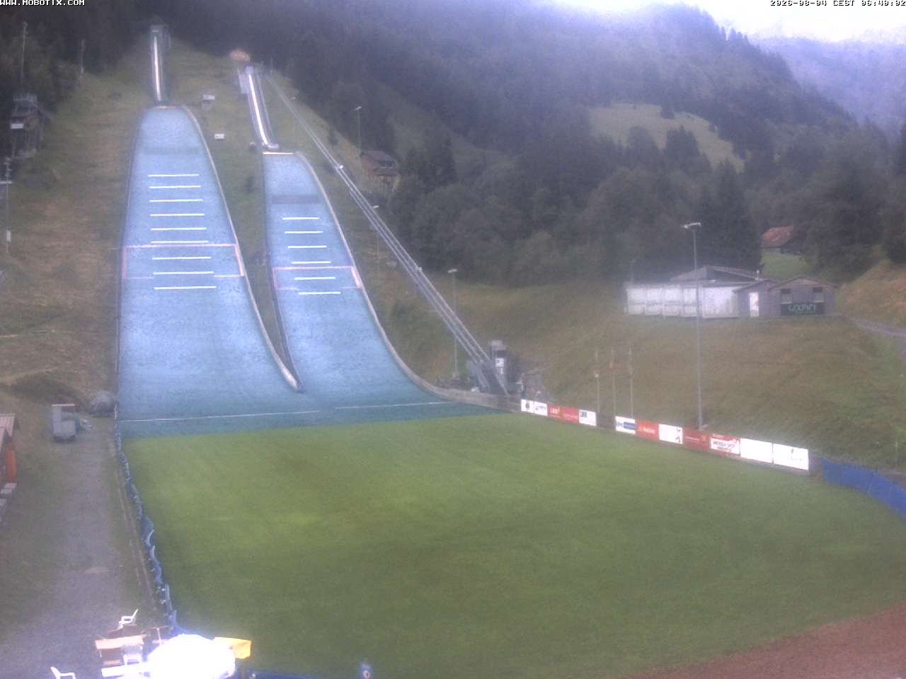 Archiv Foto Webcam Kandersteg: Sprungschanzen