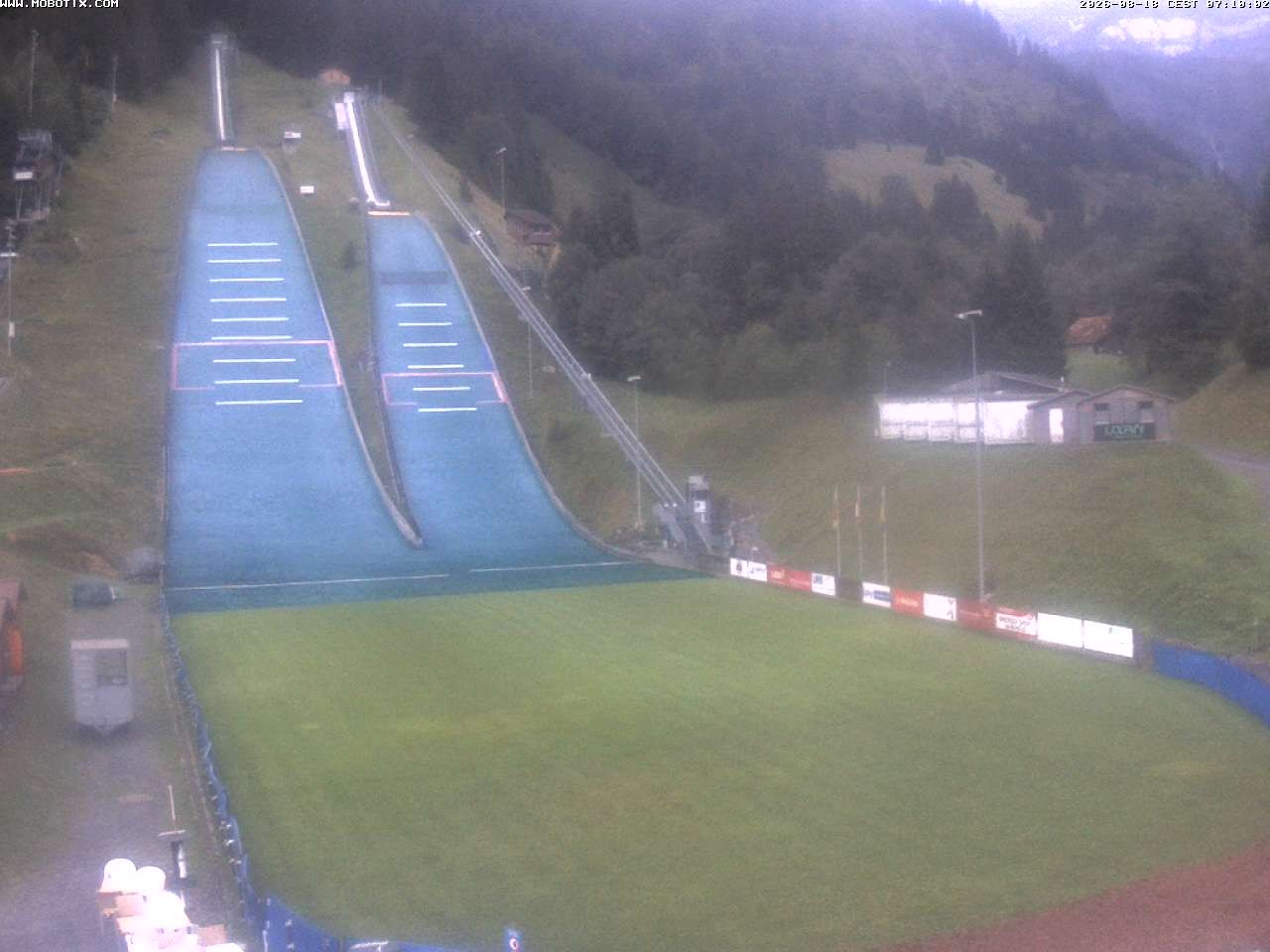 Archiv Foto Webcam Kandersteg: Sprungschanzen