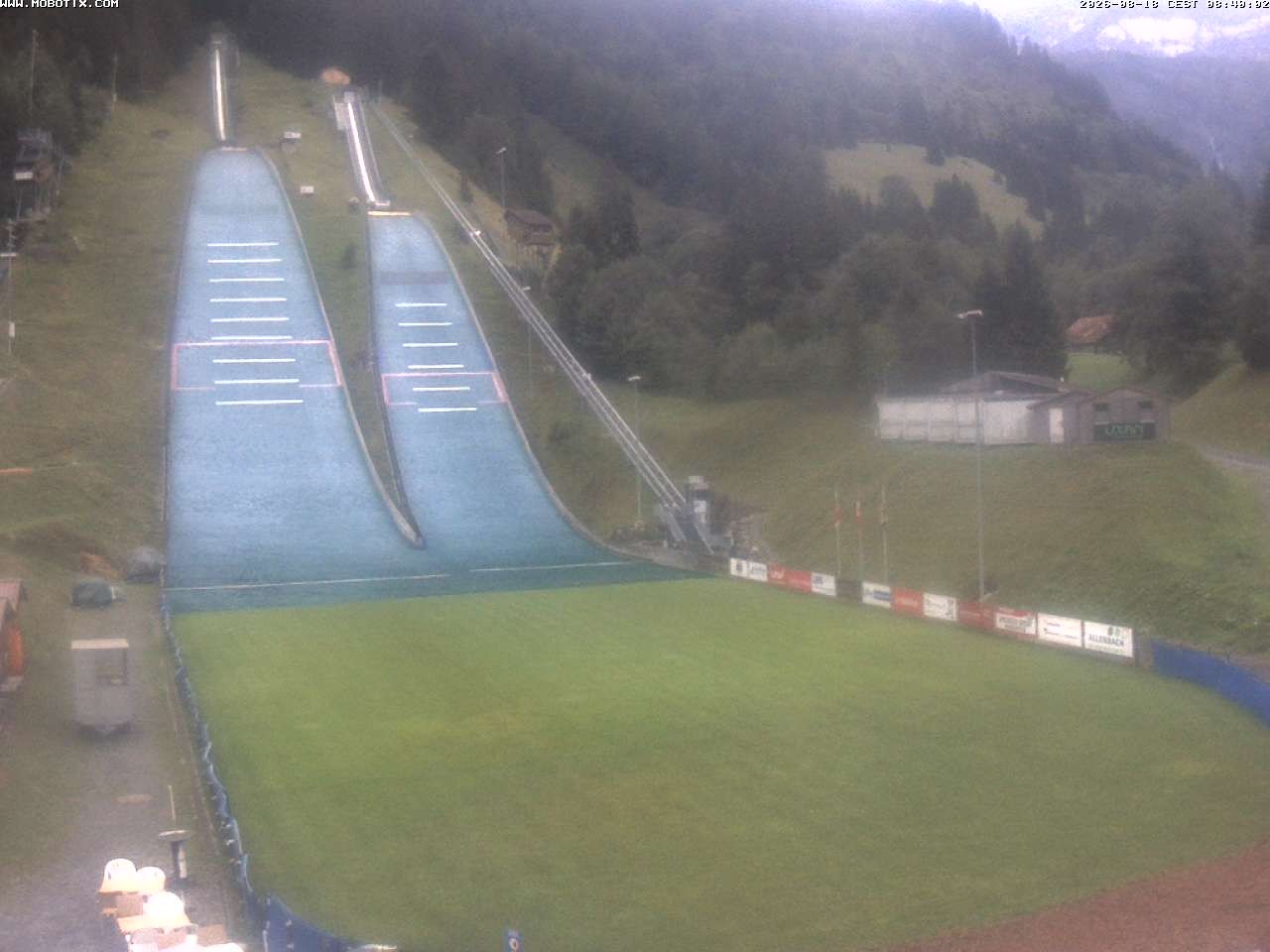 Archiv Foto Webcam Kandersteg: Sprungschanzen
