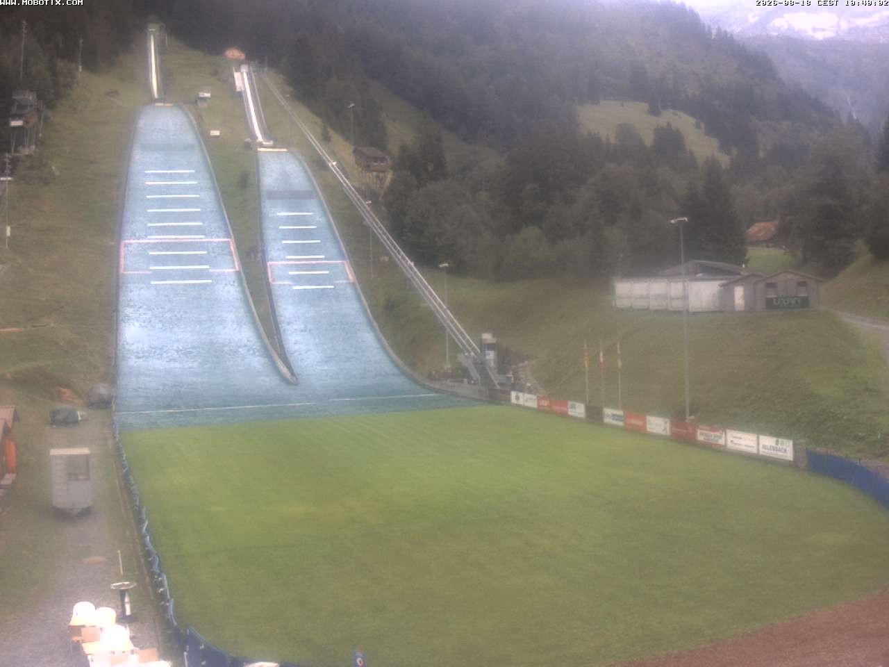 Archiv Foto Webcam Kandersteg: Sprungschanzen
