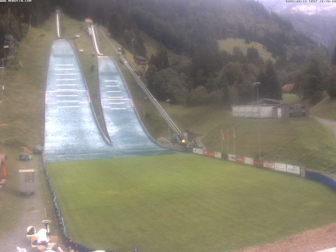 Archiv Foto Webcam Kandersteg: Sprungschanzen