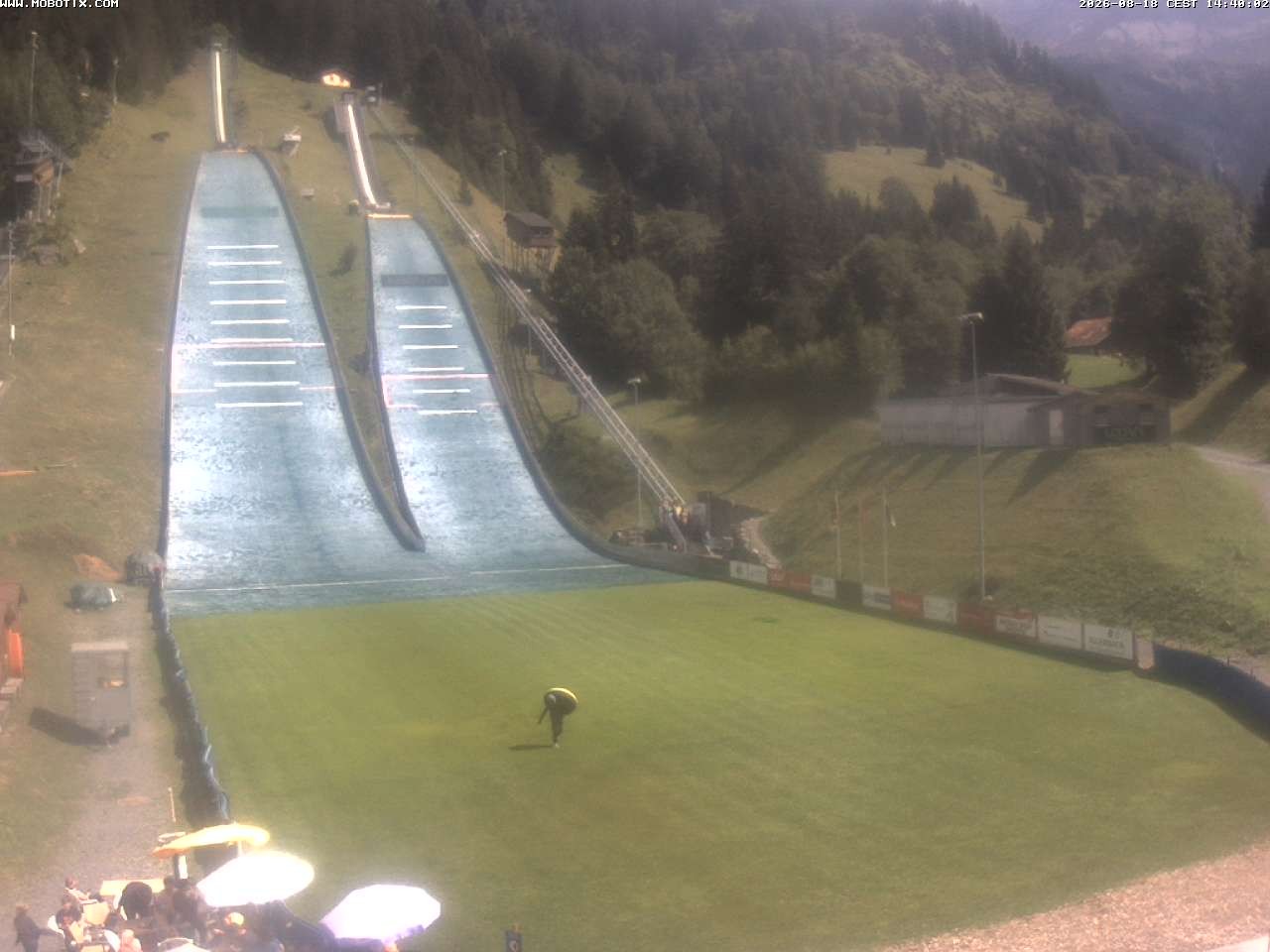 Archiv Foto Webcam Kandersteg: Sprungschanzen