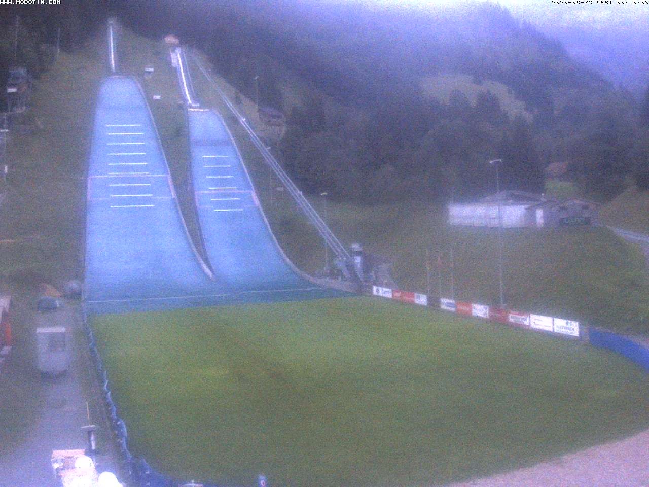 Archiv Foto Webcam Kandersteg: Sprungschanzen