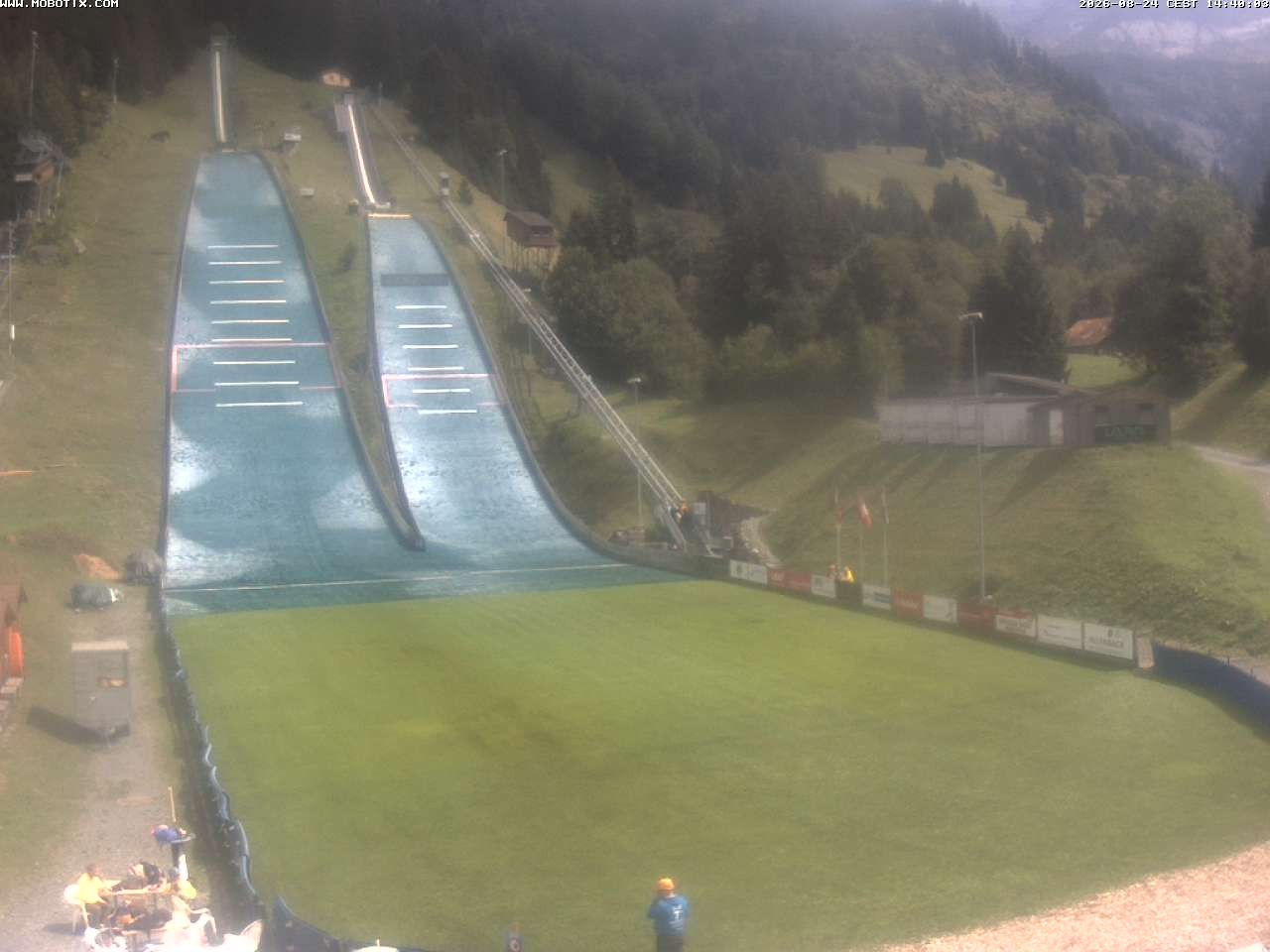 Archiv Foto Webcam Kandersteg: Sprungschanzen