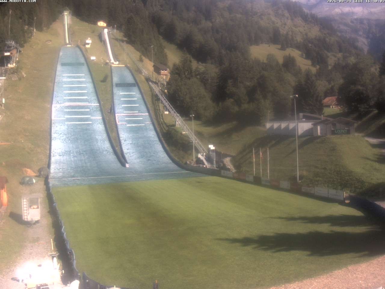 Archiv Foto Webcam Kandersteg: Sprungschanzen