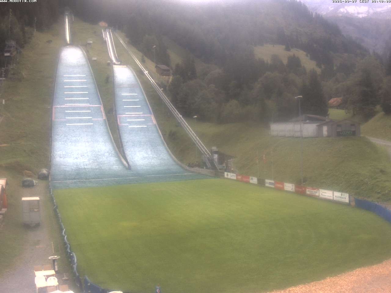 Archiv Foto Webcam Kandersteg: Sprungschanzen