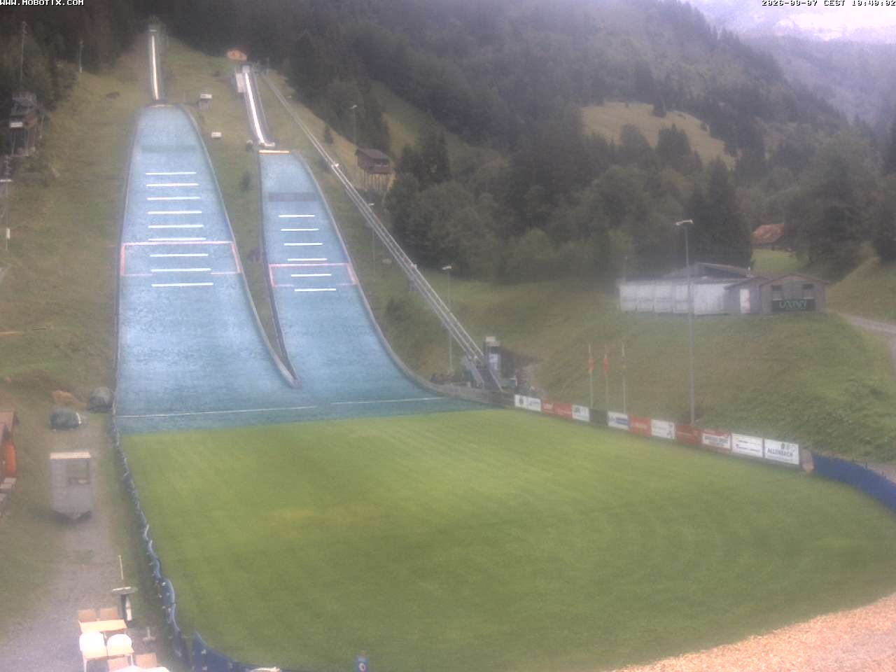 Archiv Foto Webcam Kandersteg: Sprungschanzen