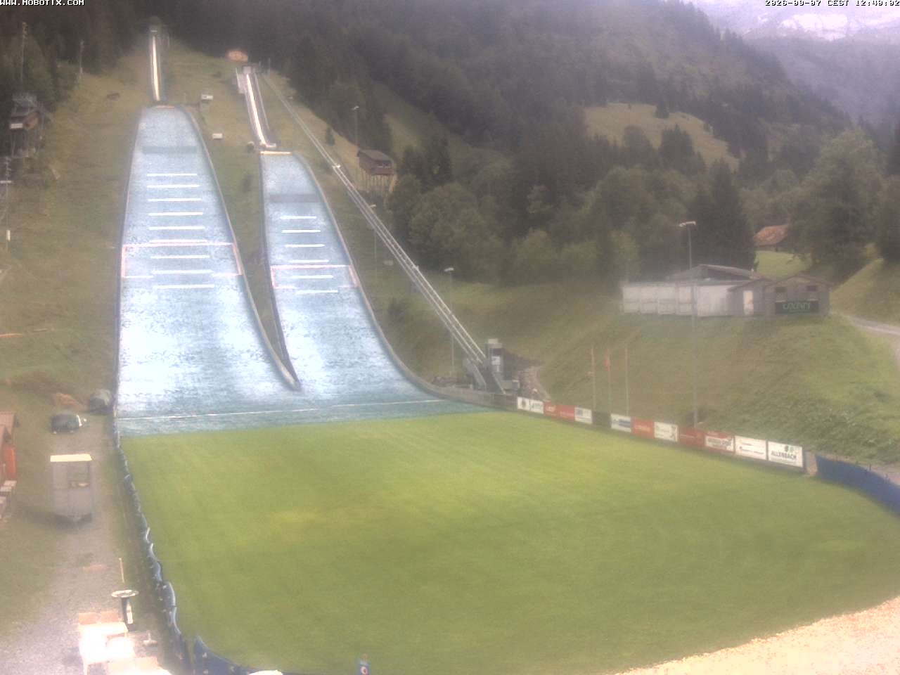 Archiv Foto Webcam Kandersteg: Sprungschanzen