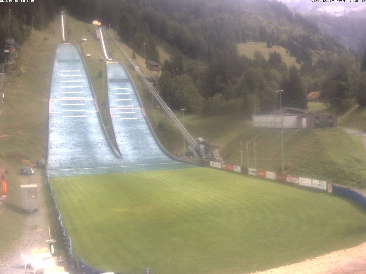 Archiv Foto Webcam Kandersteg: Sprungschanzen