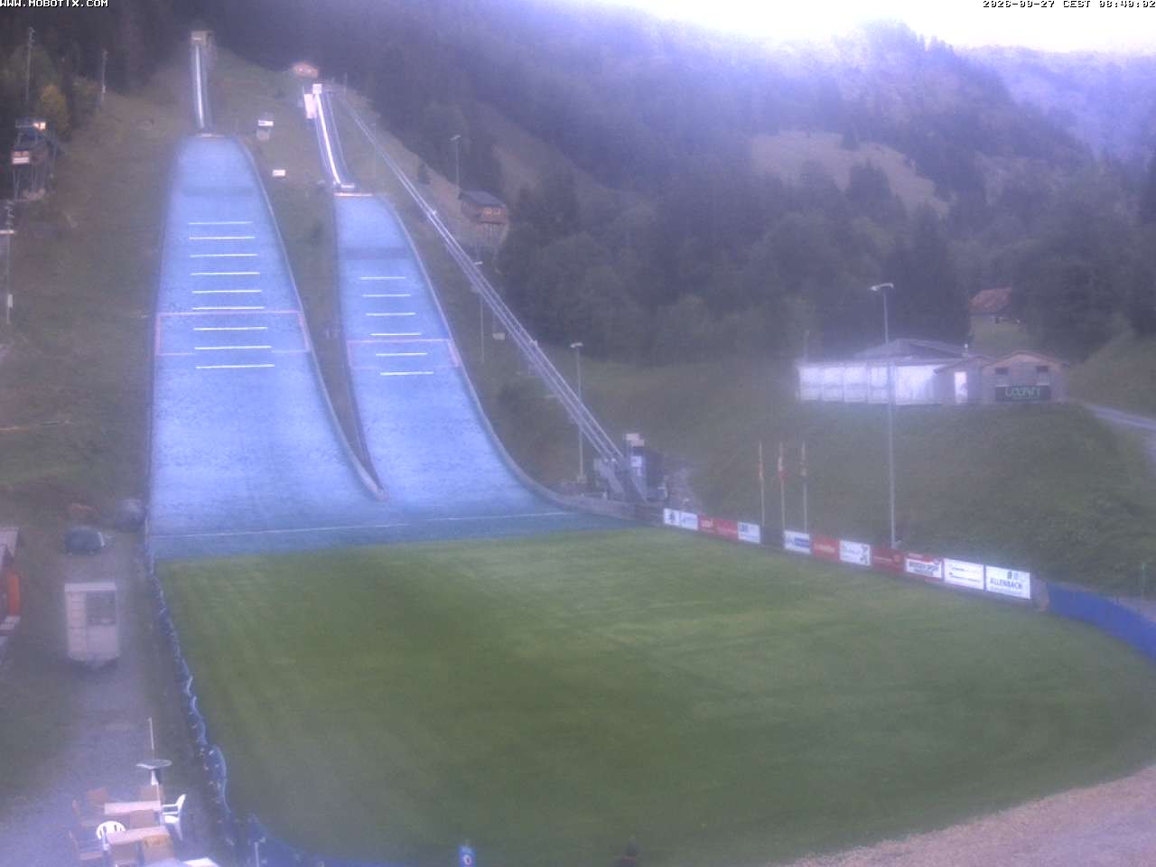 Archiv Foto Webcam Kandersteg: Sprungschanzen