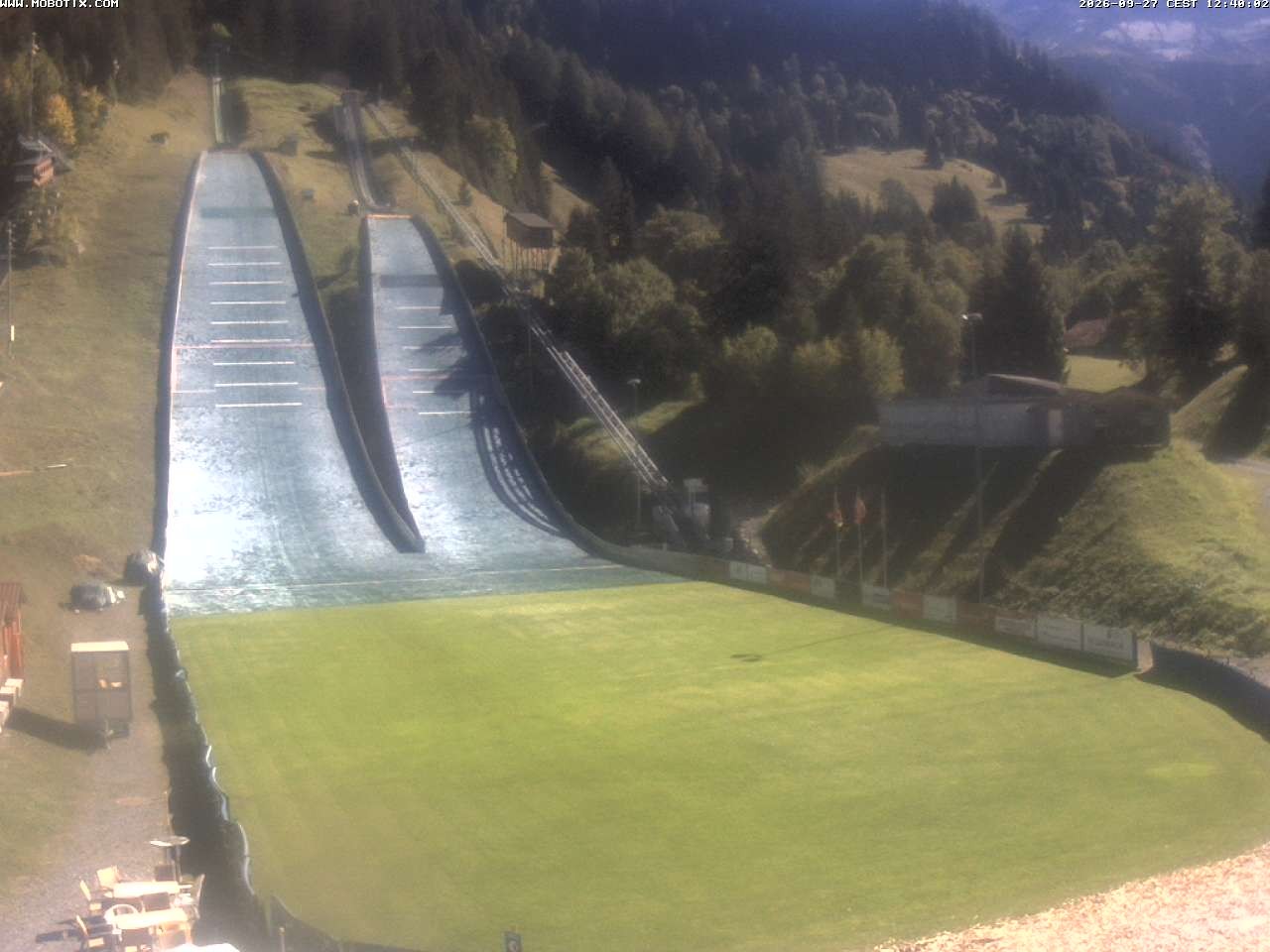 Archiv Foto Webcam Kandersteg: Sprungschanzen