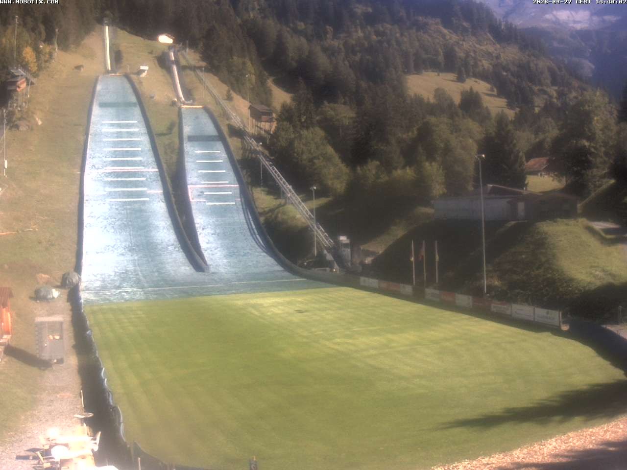 Archiv Foto Webcam Kandersteg: Sprungschanzen