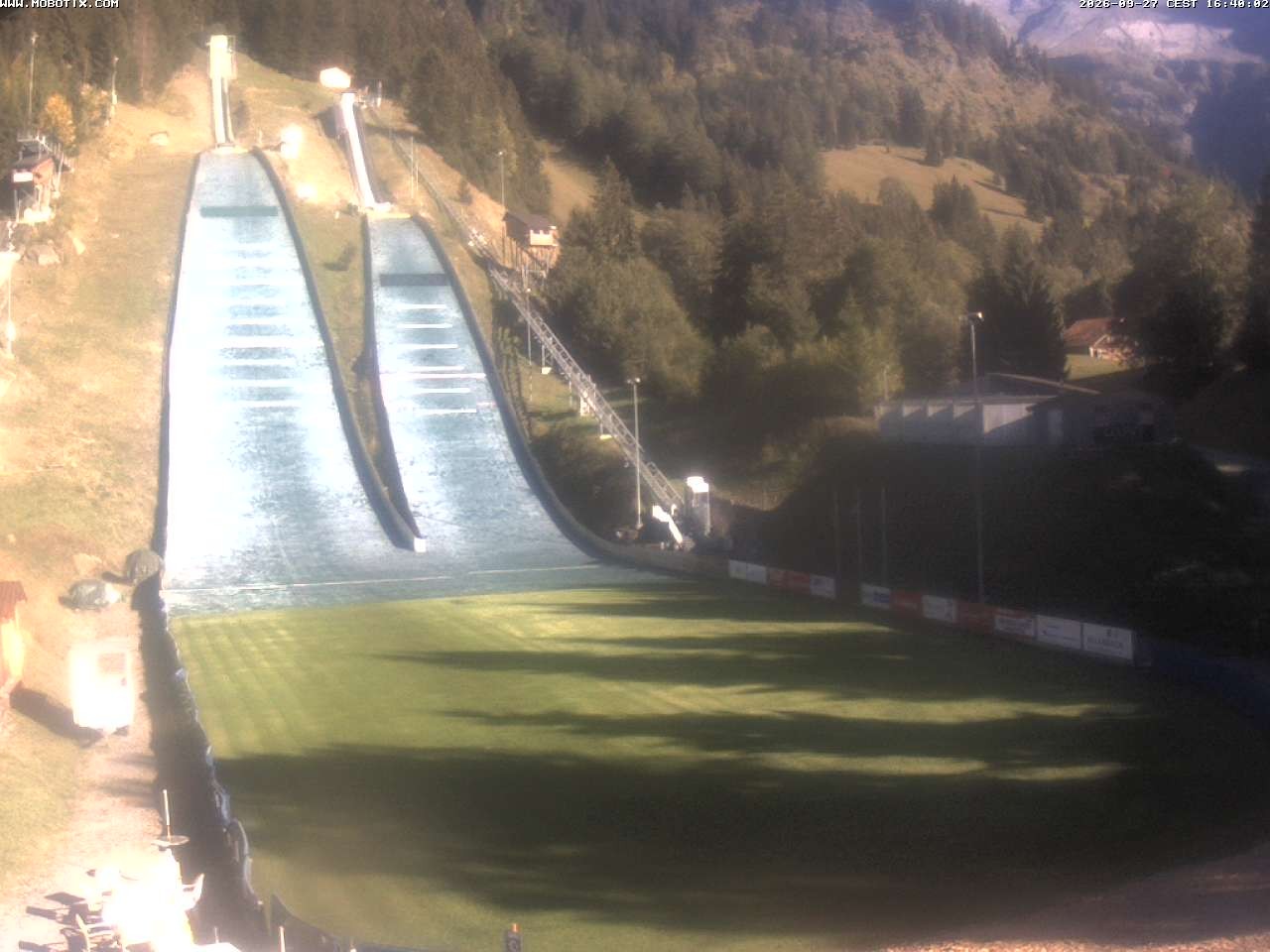 Archiv Foto Webcam Kandersteg: Sprungschanzen