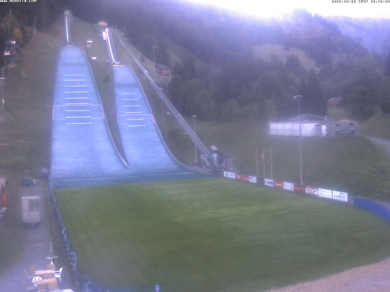 Archiv Foto Webcam Kandersteg: Sprungschanzen