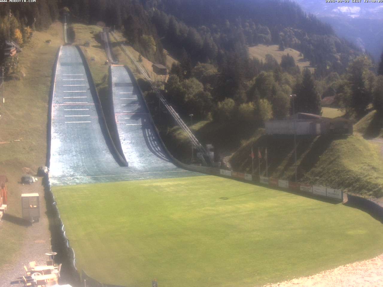 Archiv Foto Webcam Kandersteg: Sprungschanzen