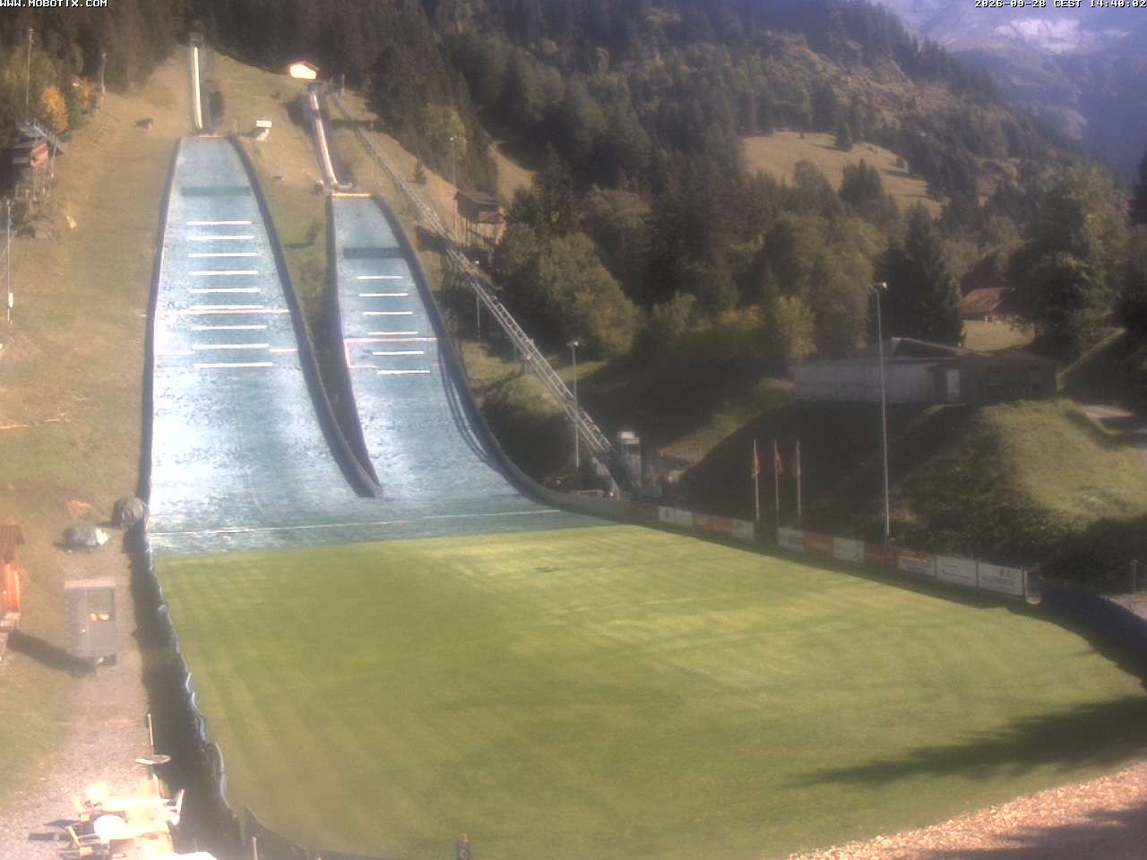 Archiv Foto Webcam Kandersteg: Sprungschanzen