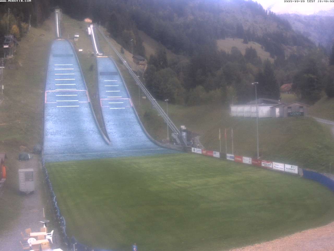 Archiv Foto Webcam Kandersteg: Sprungschanzen