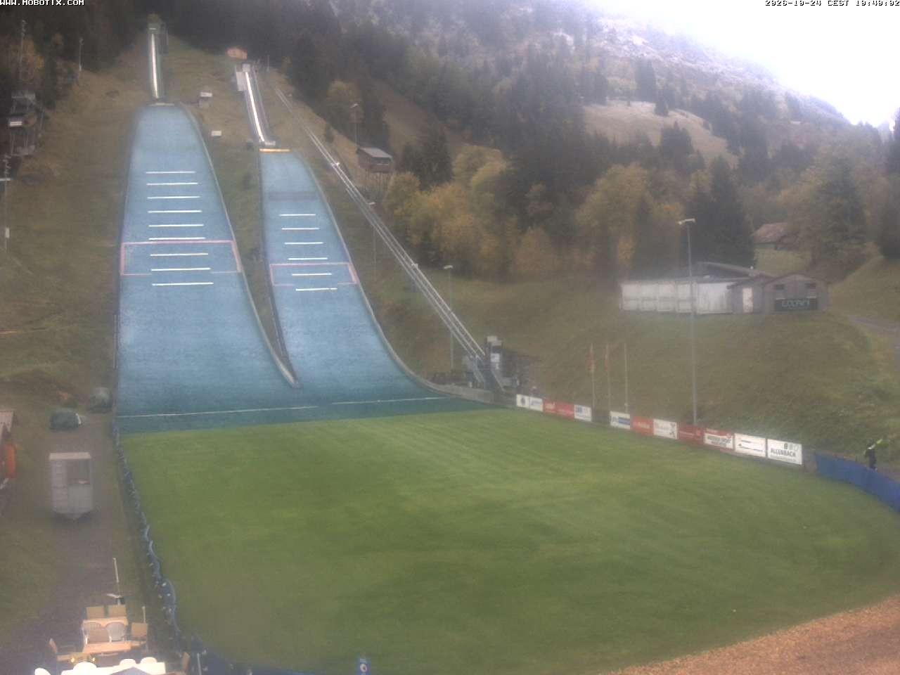 Archiv Foto Webcam Kandersteg: Sprungschanzen