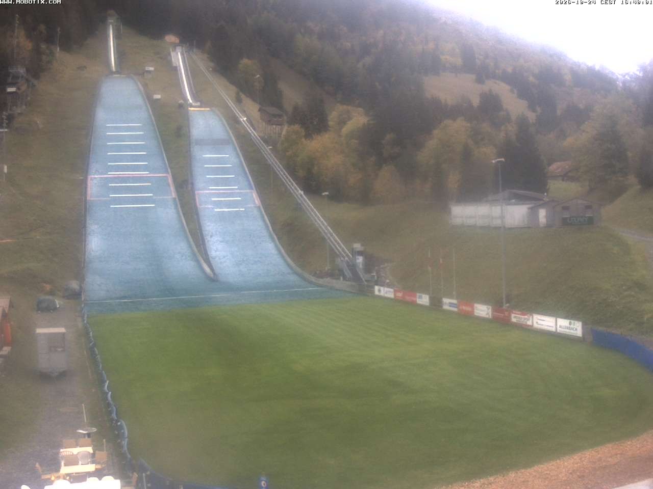 Archiv Foto Webcam Kandersteg: Sprungschanzen