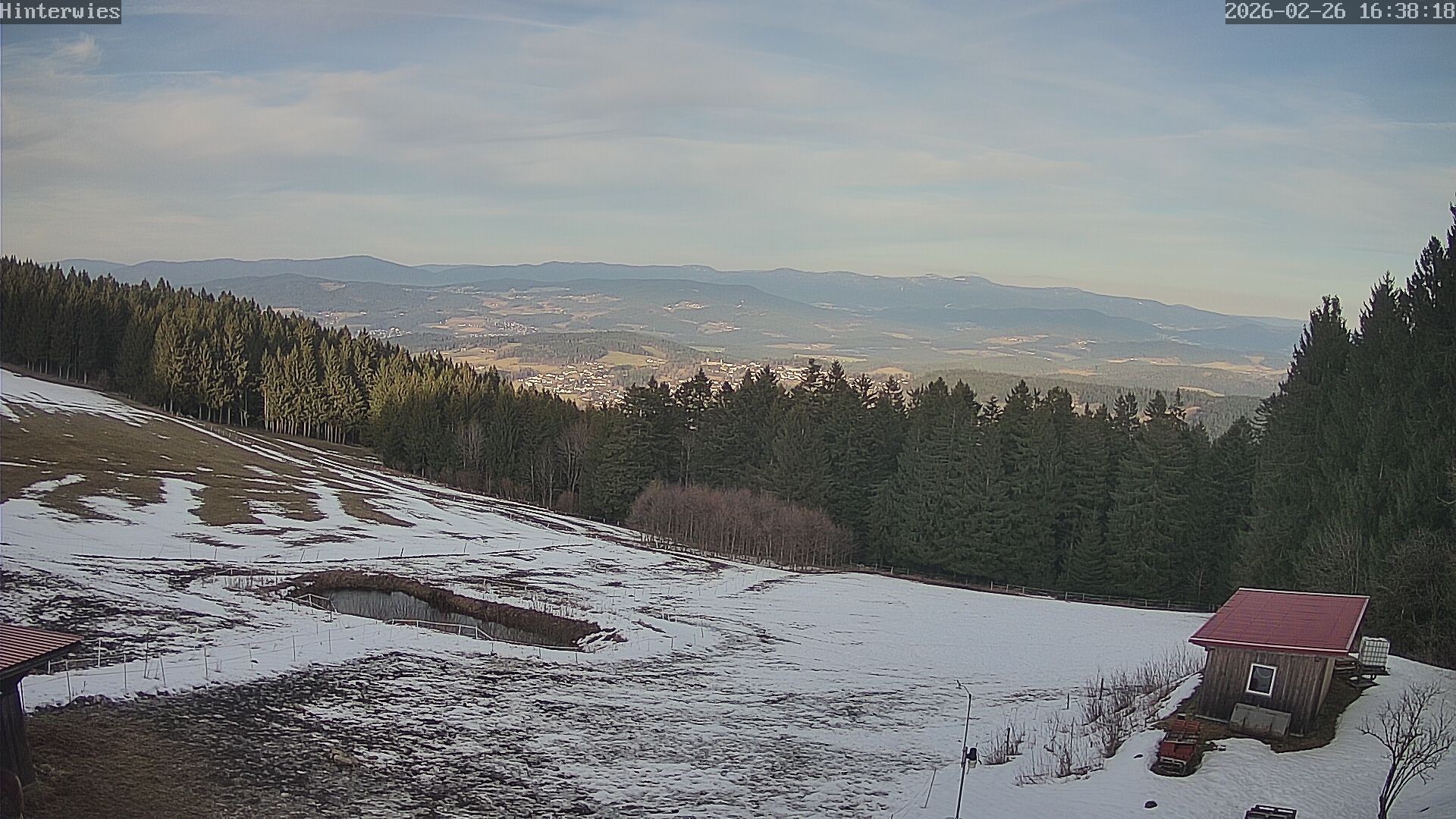 Archived image Webcam Weather Station St. Englmar-Hinterwies