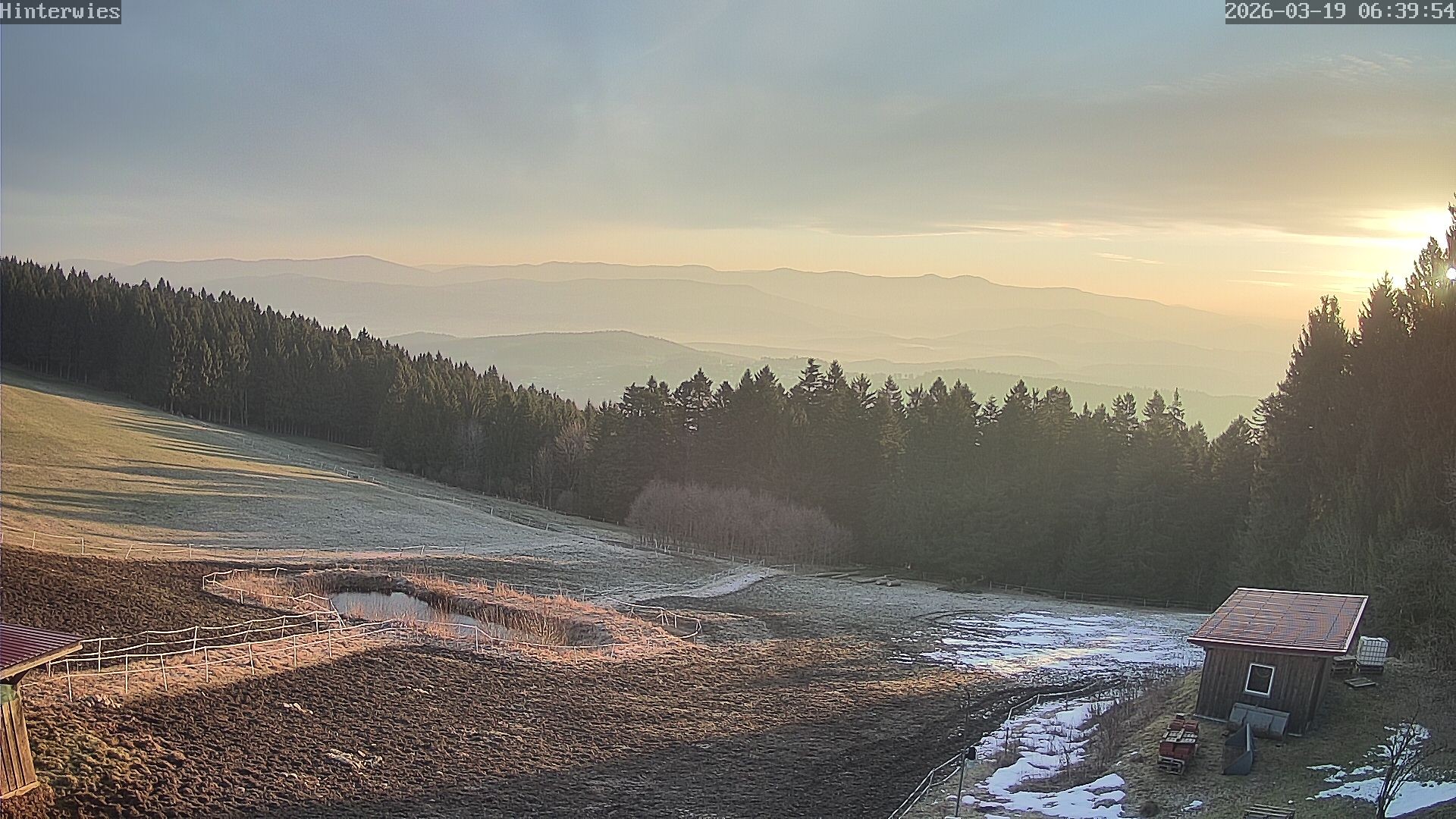 Archiv Foto Webcam Wetterstation Sankt Englmar-Hinterwies