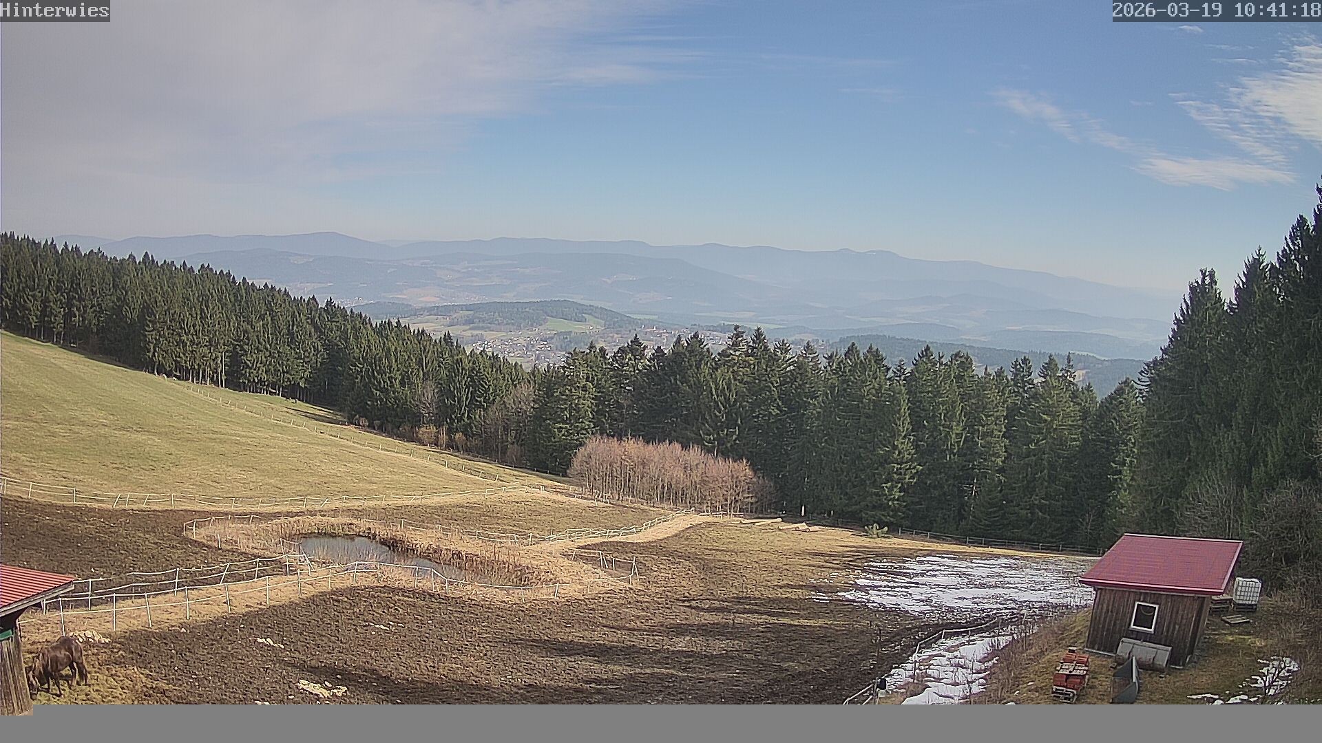 Archiv Foto Webcam Wetterstation Sankt Englmar-Hinterwies