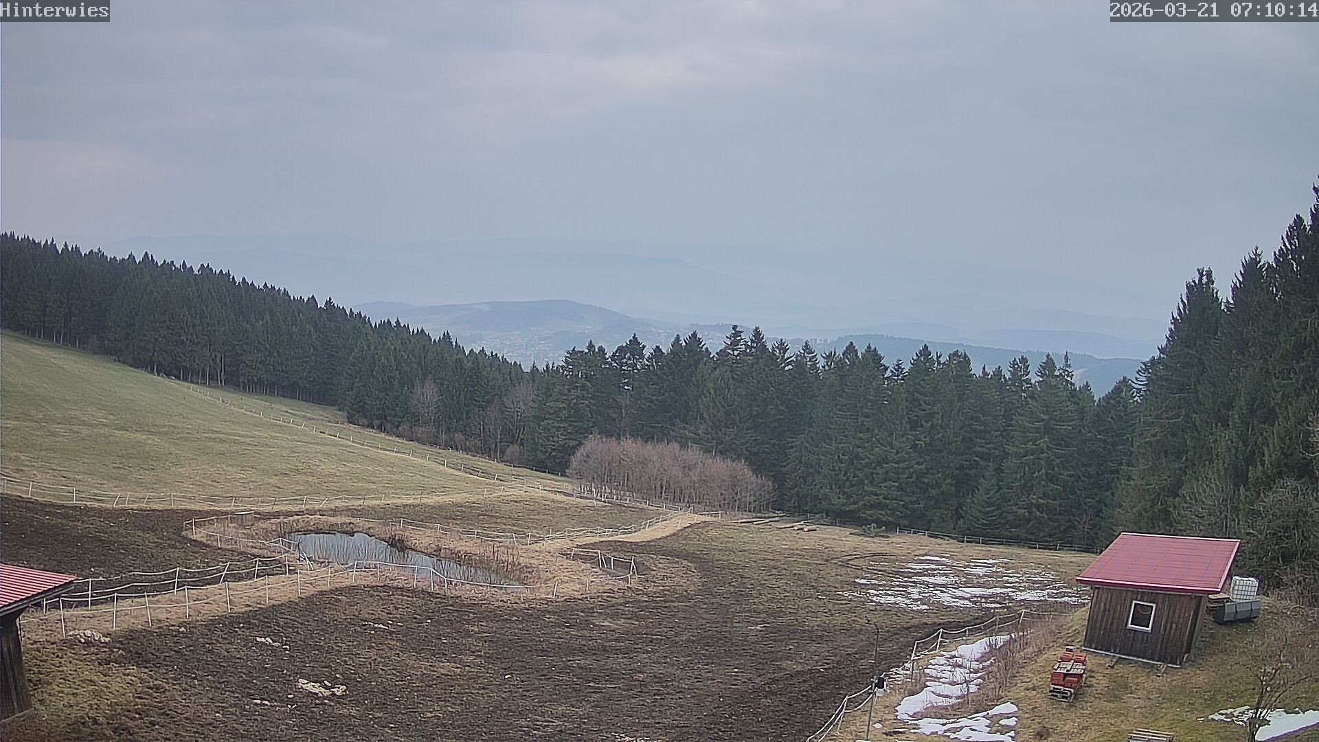 Archiv Foto Webcam Wetterstation Sankt Englmar-Hinterwies