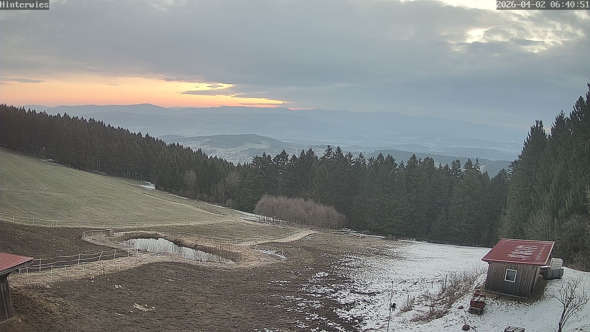 Archiv Foto Webcam Wetterstation Sankt Englmar-Hinterwies