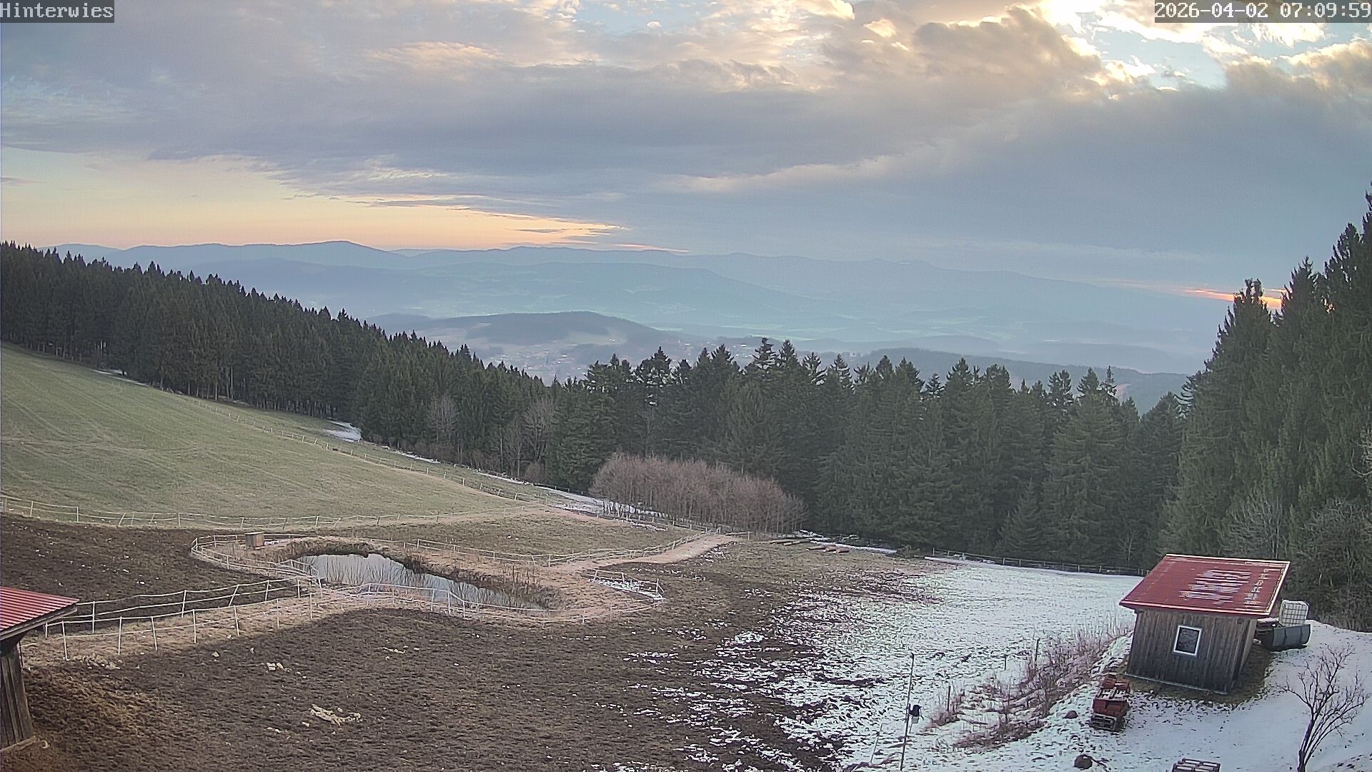 Archiv Foto Webcam Wetterstation Sankt Englmar-Hinterwies