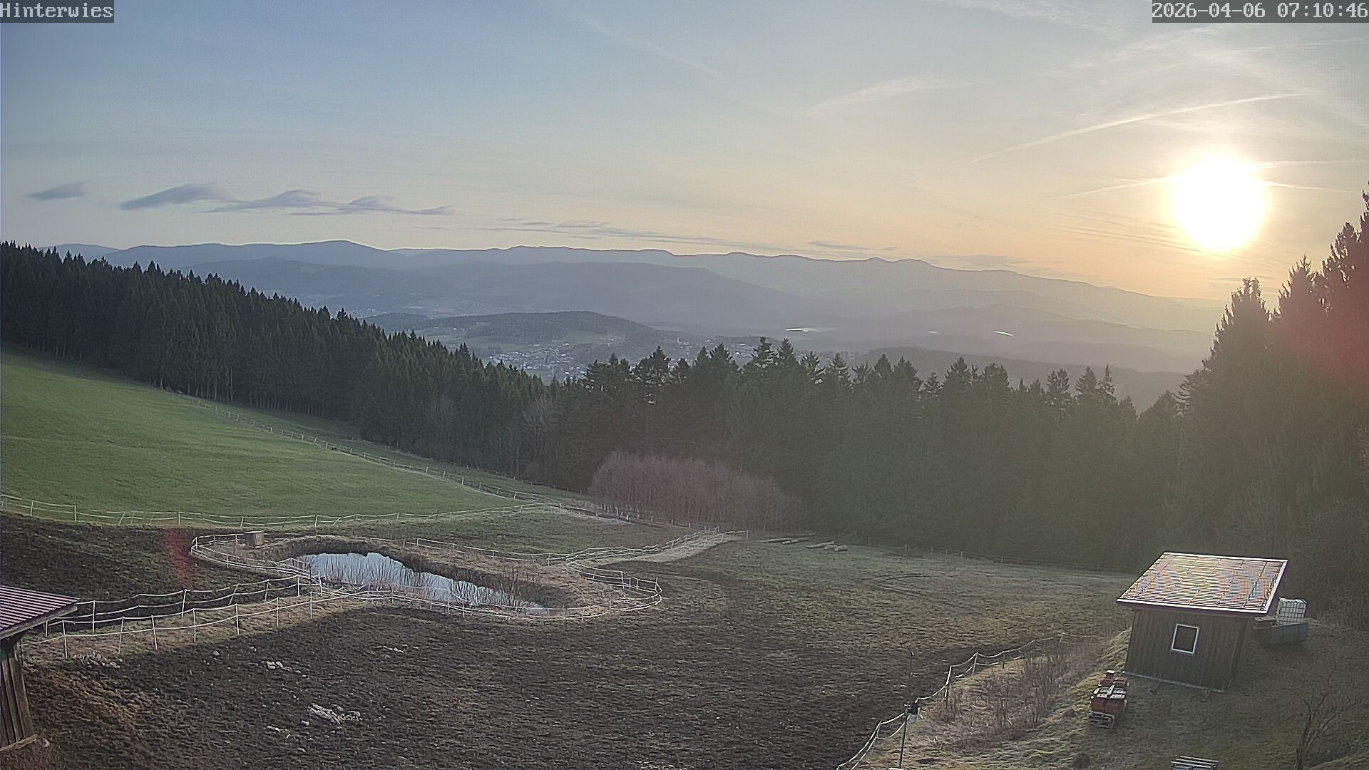 Archived image Webcam Weather Station St. Englmar-Hinterwies