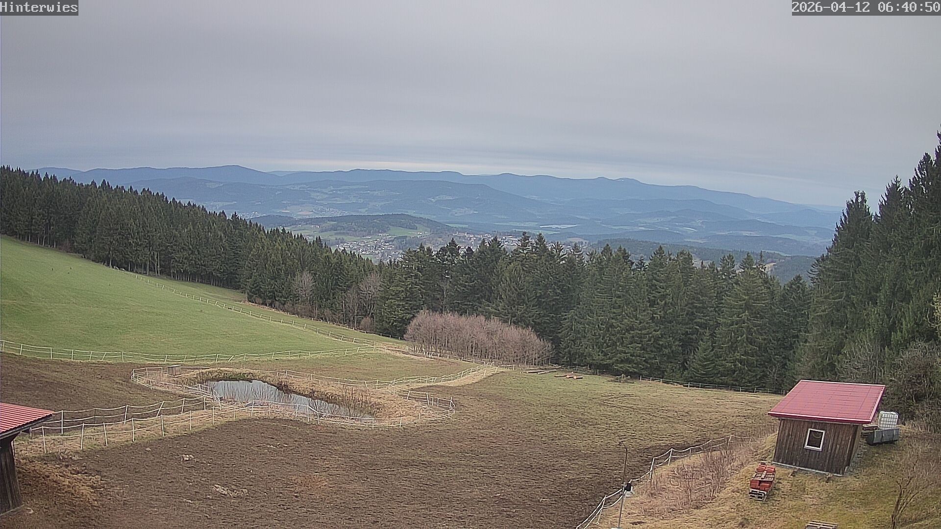 Archiv Foto Webcam Wetterstation Sankt Englmar-Hinterwies