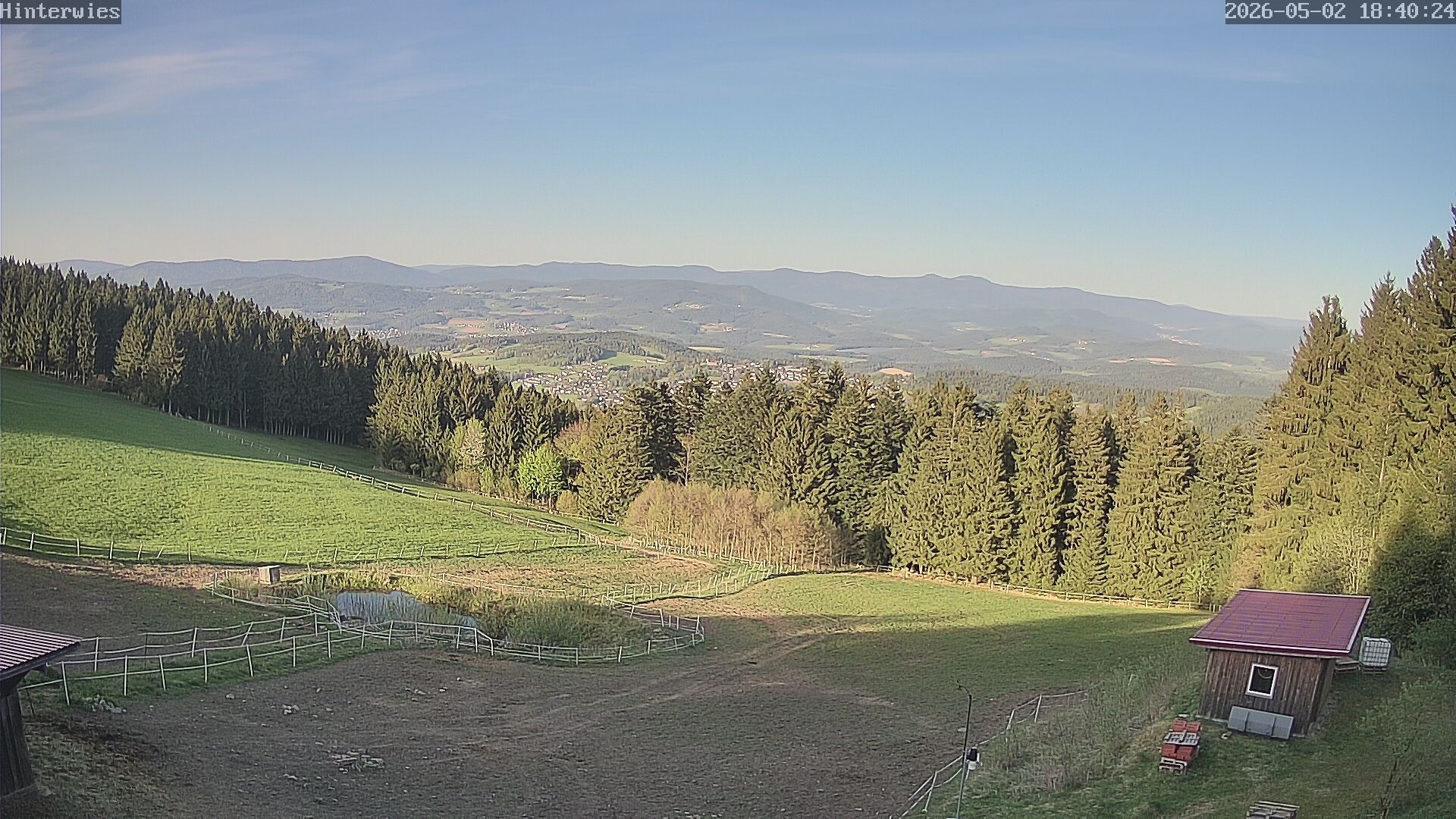 Archived image Webcam Weather Station St. Englmar-Hinterwies