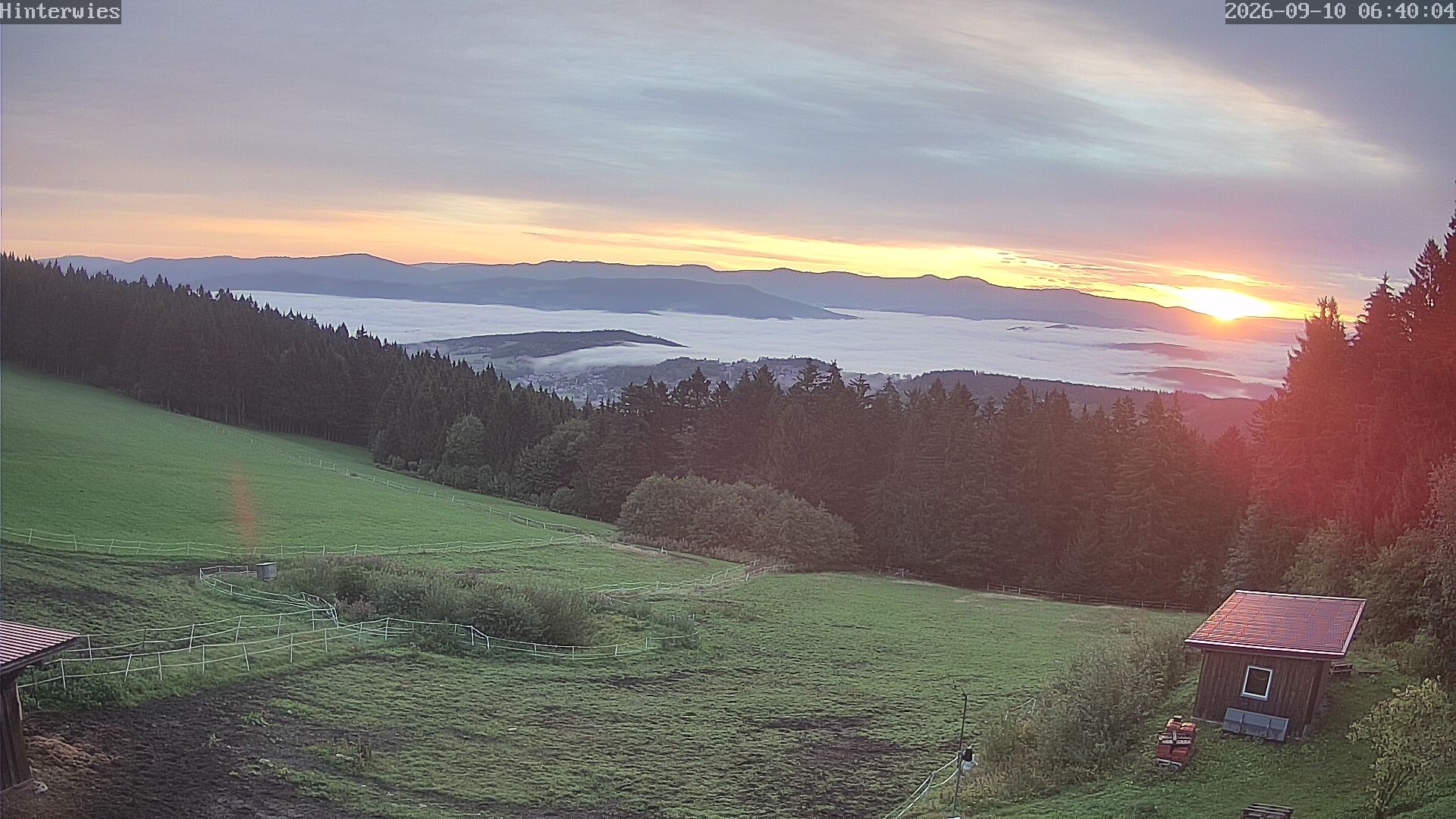 Archiv Foto Webcam Wetterstation Sankt Englmar-Hinterwies
