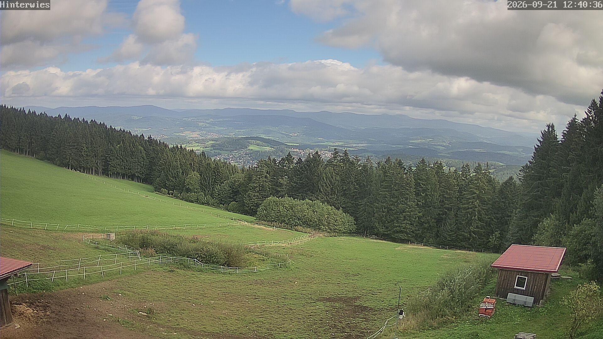 Archived image Webcam Weather Station St. Englmar-Hinterwies