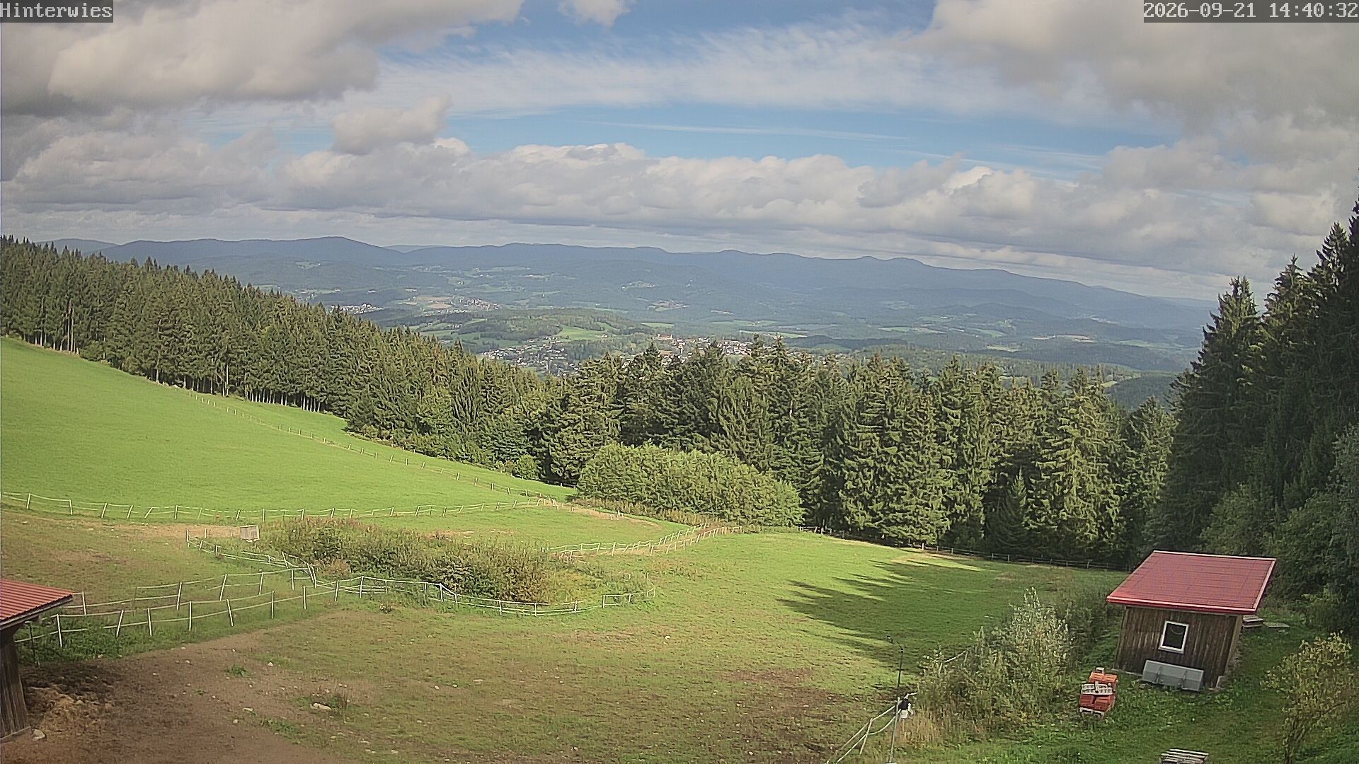 Archived image Webcam Weather Station St. Englmar-Hinterwies