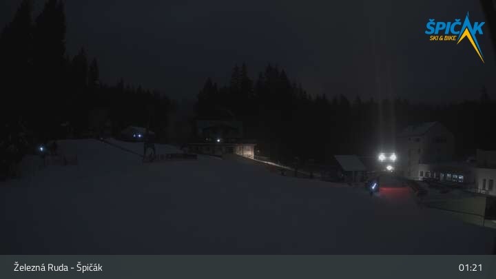 Archiv Foto Webcam Zelezna Ruda - Talstation Spicak