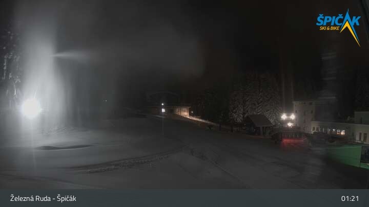 Archiv Foto Webcam Zelezna Ruda - Talstation Spicak
