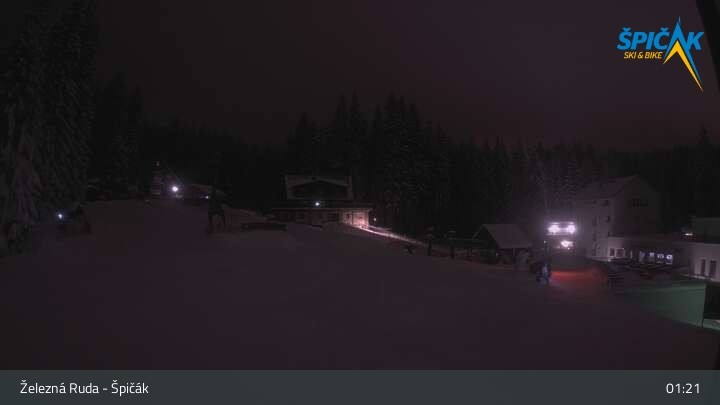 Archiv Foto Webcam Zelezna Ruda - Talstation Spicak