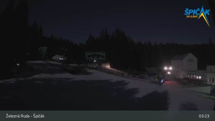 Archiv Foto Webcam Zelezna Ruda - Talstation Spicak