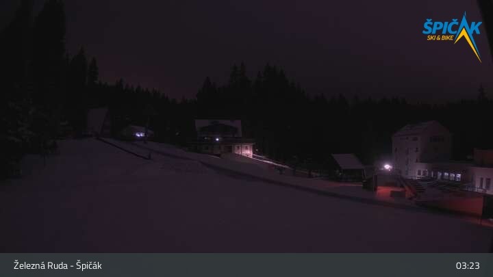 Archiv Foto Webcam Zelezna Ruda - Talstation Spicak