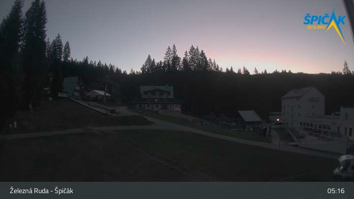 Archiv Foto Webcam Zelezna Ruda - Talstation Spicak