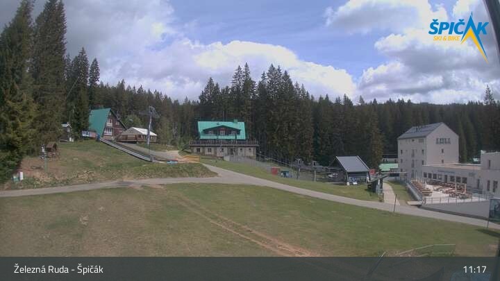 Archiv Foto Webcam Zelezna Ruda - Talstation Spicak