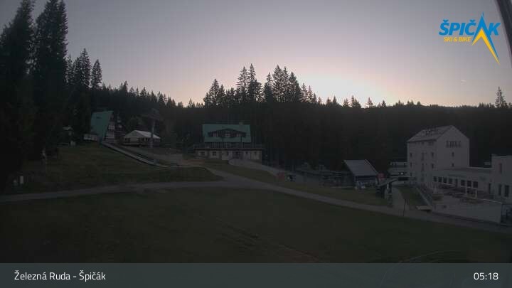 Archiv Foto Webcam Zelezna Ruda - Talstation Spicak