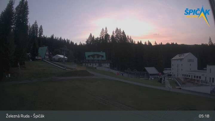 Archiv Foto Webcam Zelezna Ruda - Talstation Spicak