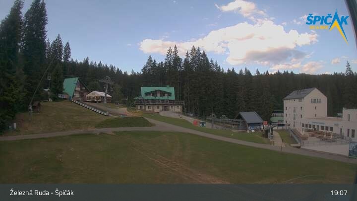 Archiv Foto Webcam Zelezna Ruda - Talstation Spicak