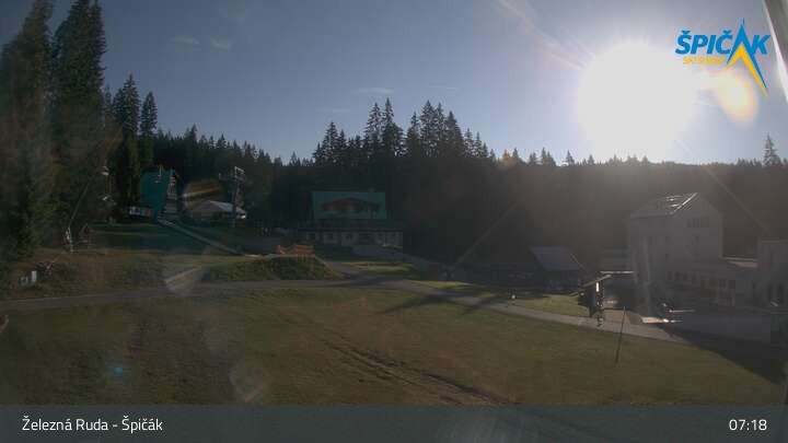 Archiv Foto Webcam Zelezna Ruda - Talstation Spicak