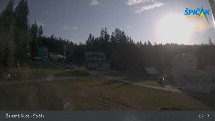 Archiv Foto Webcam Zelezna Ruda - Talstation Spicak